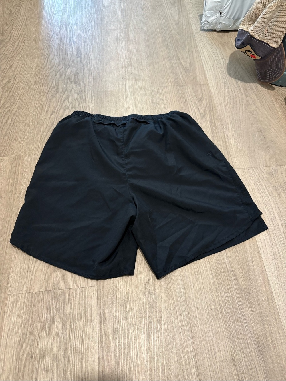 Nike Mens Dri Fit Woven Running Shorts Brief Liner M Black CZ9066 010 New - Picture 2 of 2